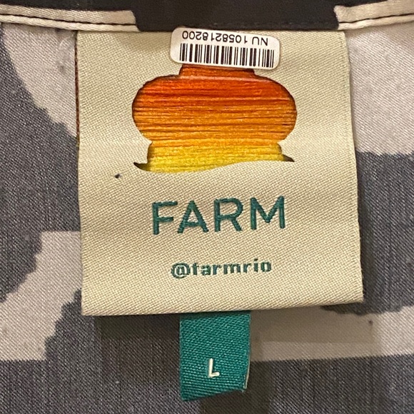 FARM Rio Black and White Midi Dress - Picture 14 of 16